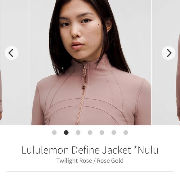 Lululemon Define Jacket nulu
Twilight Rose with rose gold zipper - Picture 7 of 13